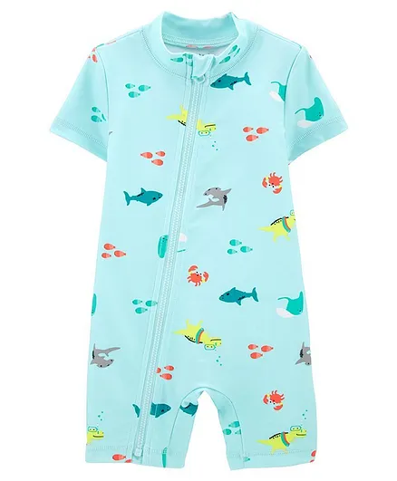 Carter's Dinosaur 1-Piece Rashguard - Blue