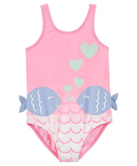 Carter's Fish 1-Piece Swimsuit - Pink