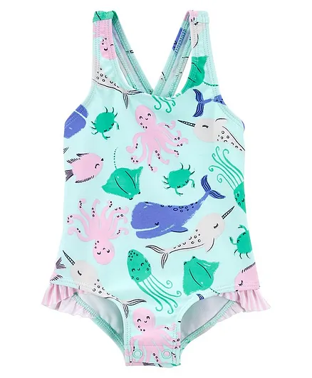 Carter's Whale One Piece Swimsuit - Blue