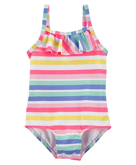 Carter's Rainbow 1-Piece Rashguard - Multicolor