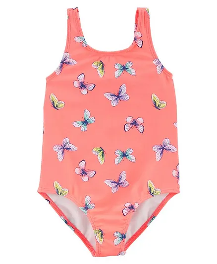 Carter's Butterfly 1-Piece Rashguard - Orange