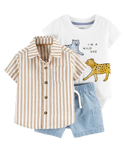 Carter's 3-Piece Tiger Little Short Set - Mulitcolor