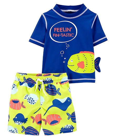 Fin-tastic Rashguard Set - Blue