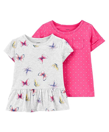 Carter's 2-Pack Jersey Tees - Multicolor
