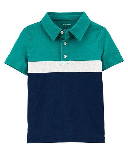 Carter's Slub Jersey Polo - Blue