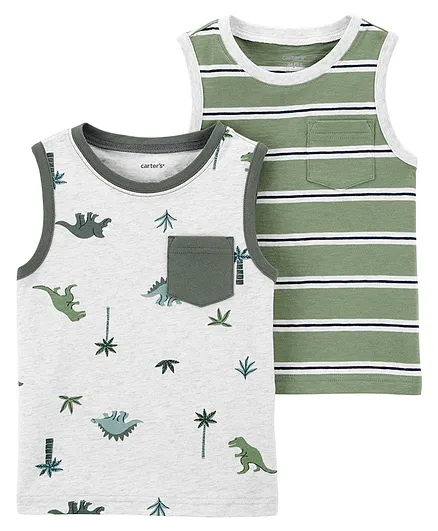 Carter's 2-Pack Tanks - Green