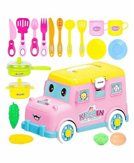 Yamama Kitchen Van Playset - 18 Pieces