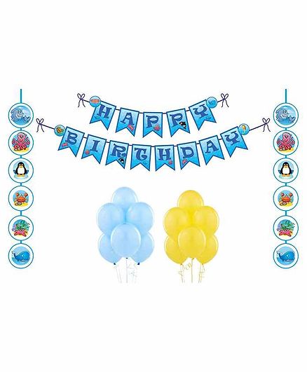 Untumble Underwater Theme Birthday Kit - Pack of 23