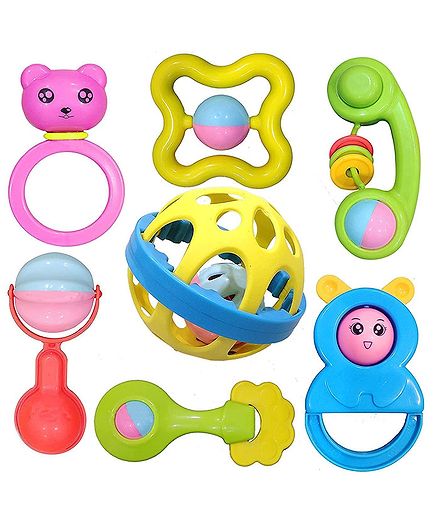 VWorld Rattles Set Pack of 8 - Multicolor
