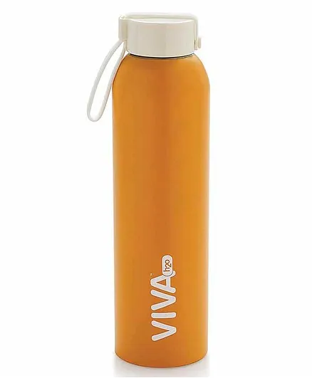 Viva h2o Stainless Steel Regular Water Bottle Yellow - 650 ml