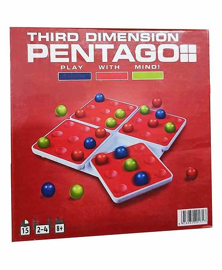 Rls Solutions Third Dimension Pentago Board Game - Red