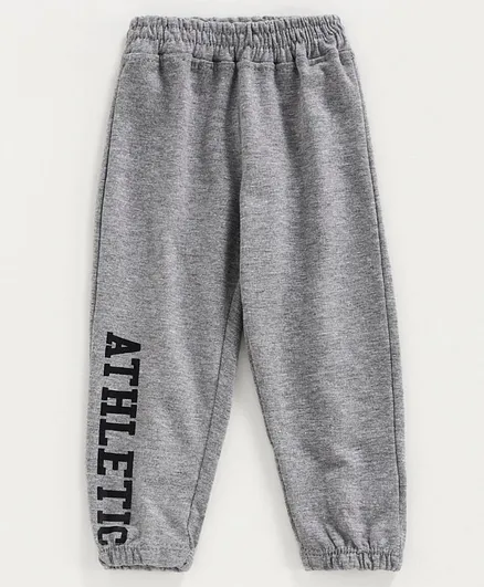 Simply Full Length Track Pant Athletic Print - Grey