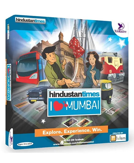 Toy Kraft I love Mumbai Board Game - Multicolor