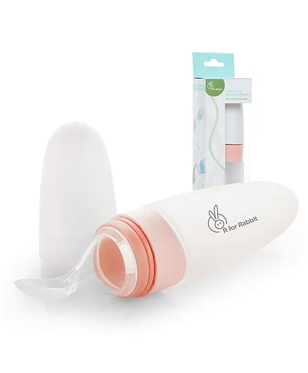 R for Rabbit Premium First Feed Feeder - Pink