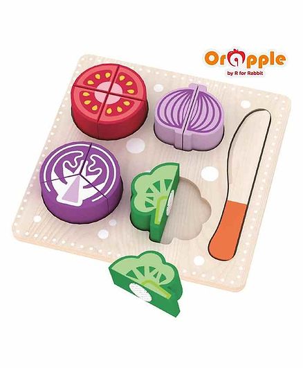 Orapple By R For Rabbit Wooden Vegetable Slicer - Multicolor