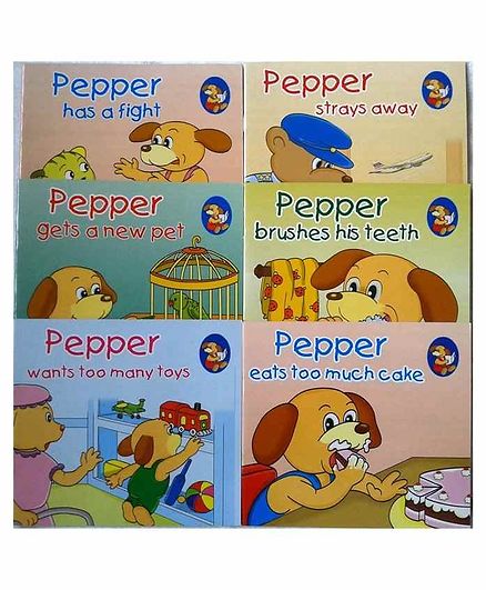 Sterling Learn With Pepper Books Set 2 Pack of 6 - English