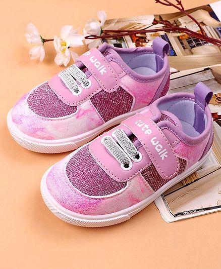 Cute Walk by Babyhug Casual Shoes - Pink White