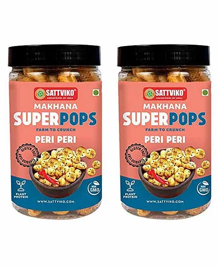 Sattviko Peri Peri Roasted Makhana Pack of 2 Jars - 70 gm each