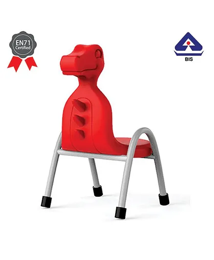 Ok Play Dino Chair Red - 12 Inches