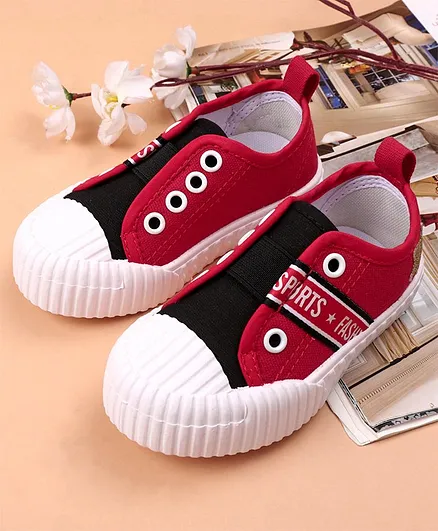 Cute Walk by Babyhug Casual Shoes - Red Black