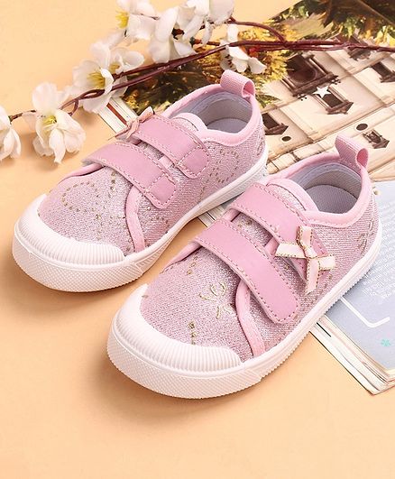 Cute Walk by Babyhug Canvas Shoes - Pink
