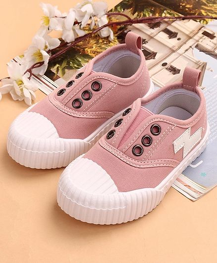 Cute Walk by Babyhug Canvas Shoes - Pink