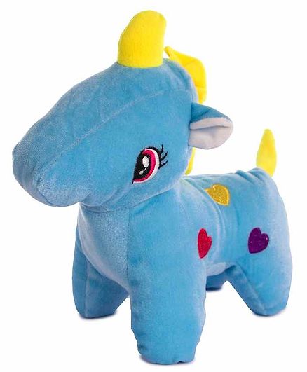 Deals India Unicorn Soft Toy Blue - Height 25 cm
