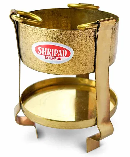 Shripad Steel Home Coal Stove - Golden