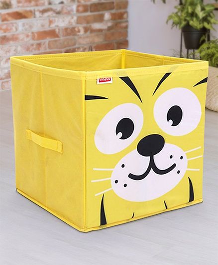 Babyhug Storage Bin Tiger Print - Yellow