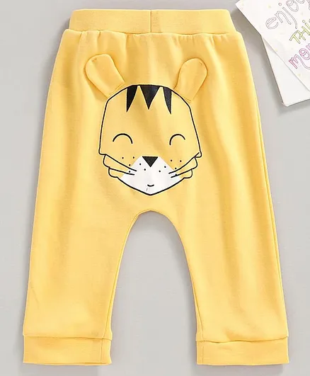 Babyhug Full Length Diaper Leggings- Yellow