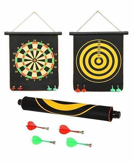 VWorld Double Sided Magnet Dart Board Game - Black