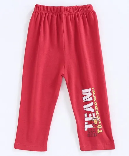 Tango Full Length Lounge Pant Team Print - Red