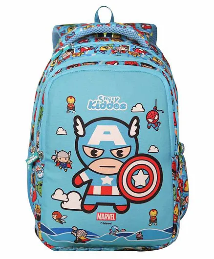Smily Kiddos Avengers School Bag Blue - 14.4 Inches