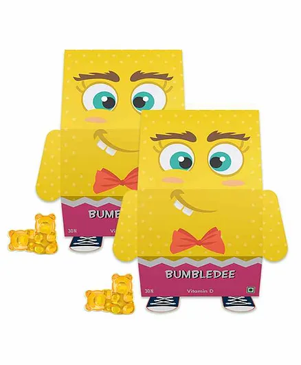 Mamba Jamba Bumblebee Vitamin D Gummy Bears Pack of 2 - 30 Gummies