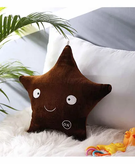 Oscar Home Star Shape Cushion - Brown