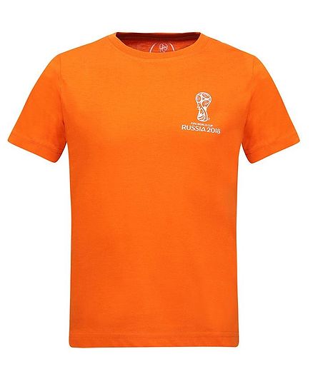 Alcis Half Sleeves Fifa World Cup Print Tee - Orange
