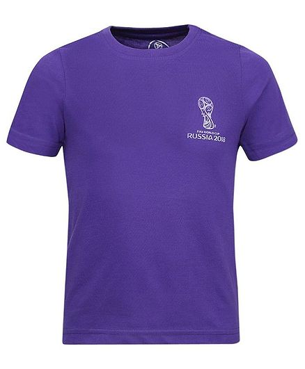 Alcis Half Sleeves Fifa World Cup Print Tee - Purple