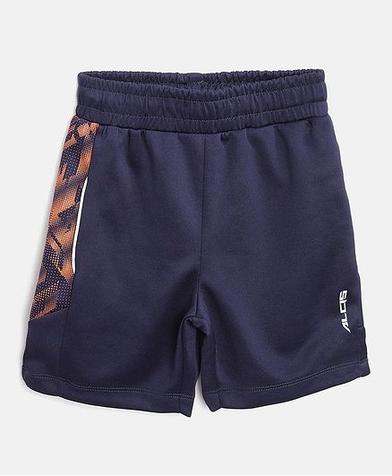 Alcis Print Detailing Shorts - Navy Blue
