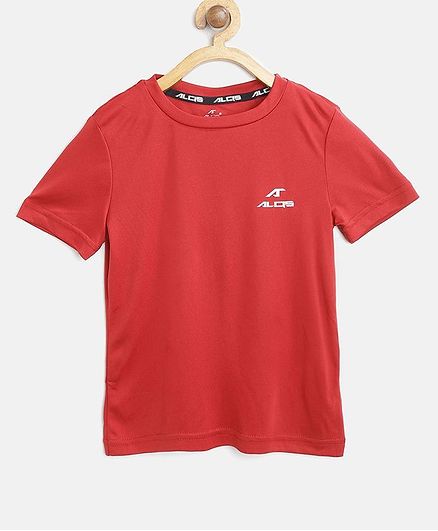 Alcis Solid Half Sleeves Tee - Red
