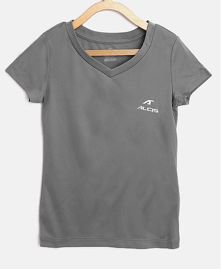 Alcis Solid Half Sleeves Tee - Grey