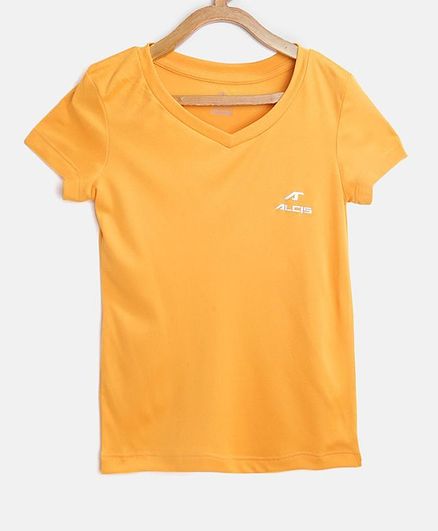 Alcis Solid Half Sleeves Tee - Yellow