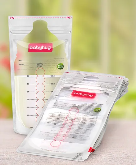 Babyhug Milk Storage Bag Pack of 30 - 180 ml Each