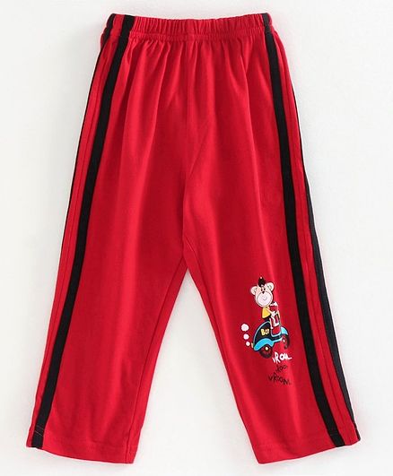 Tango Full Length Track Pant Scooter Print - Red