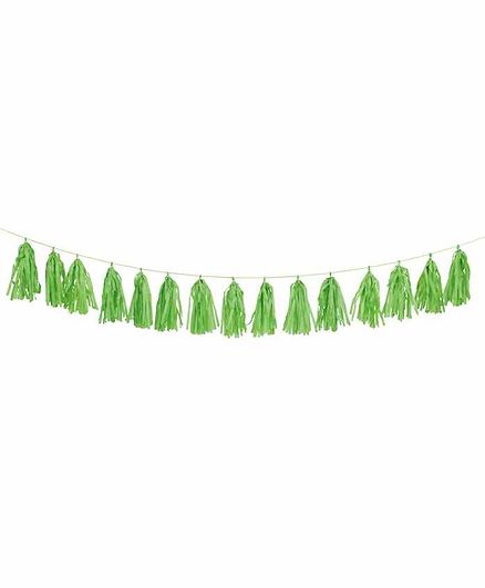 Funcart Tissue Paper Tassel Garland Kit - Green