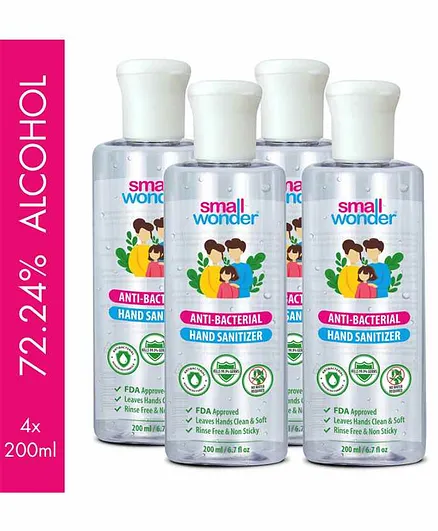 Small Wonder Hand Sanitizer Pack of 4 - 200 ml each