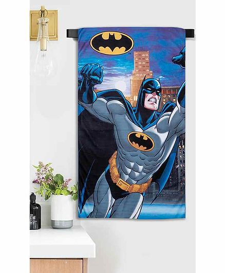 Sassoon Microfiber Bath Towel Batman Print - Multicolor