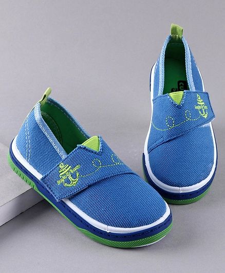 Cute Walk by Babyhug Casual Shoes Anchor Embroidery - Blue