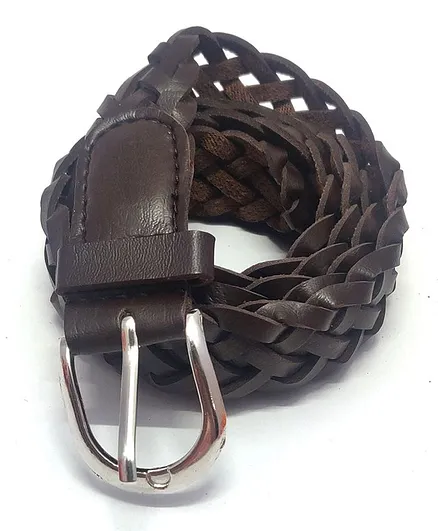 Kid-O-World Braided Belt - Dark Brown