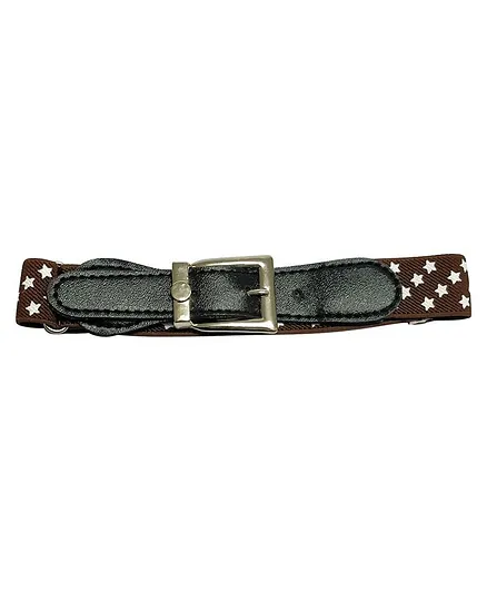 Kid-O-World Star Printed Belt - Brown