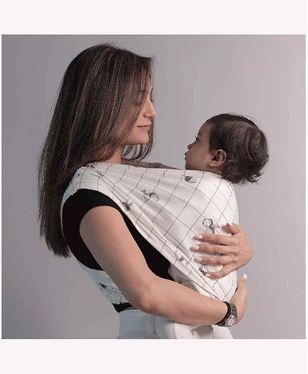 Masilo Organic Cotton Medium Size Godilo Baby Carrier - White